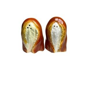 Vtg Inarco Parisiane French Bread Ceramic Salt & Pepper Shaker Set Rare W/Plugs